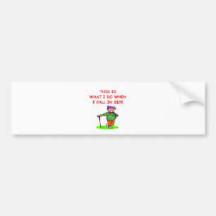 golf bumper sticker