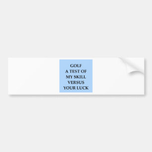 golf bumper sticker