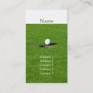 Golf business card