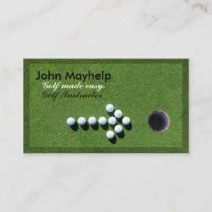 GOLF BUSINESS CARD, GOLF INSTRUCTOR BUSINESS CARD
