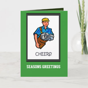 Golf cards,Choice of clubs Holiday Card