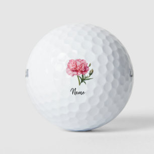 Golf Carnation Flower for Golf Mom Mother's Day Balls