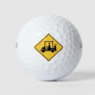 Golf Cart Caution Sign Balls