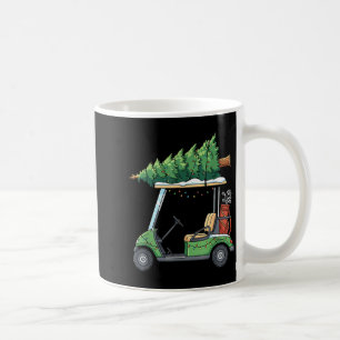 Golf Cart Christmas Tree Lights Funny For Men Wome Coffee Mug