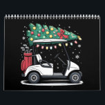 Golf Cart Christmas Tree Lights Xmas Sport Golfer  Calendar<br><div class="desc">Golf Cart Christmas Tree Lights Xmas Sport Golfer Golfing</div>