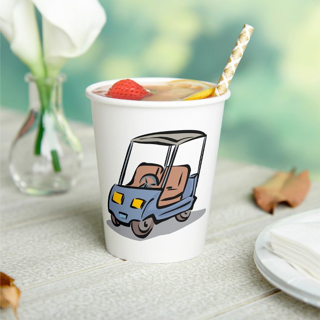 Golf Cart Fun Sports Vehicle Paper Cups (Creator Uploaded)