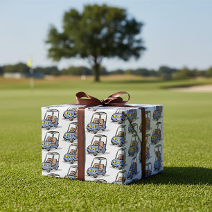Golf Cart Fun Sports Vehicle Wrapping Paper