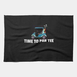 Golf Cart Gift Golfing Golfer Funny Men Kitchen Towel