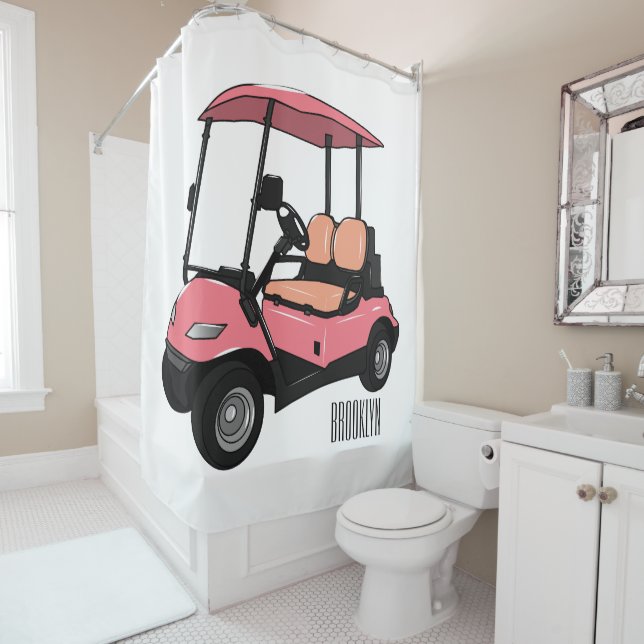 Golf cart / golf buggy cartoon illustration (In Situ)