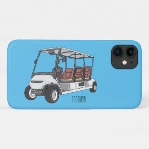 Golf cart / golf buggy cartoon illustration  Case-Mate iPhone case