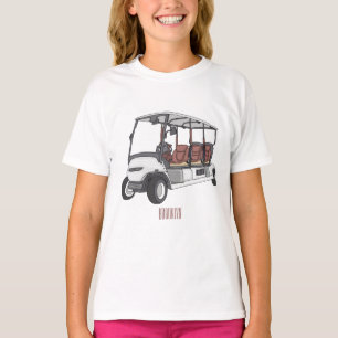 Golf cart / golf buggy cartoon illustration T-Shirt