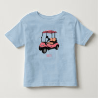 Golf cart / golf buggy cartoon illustration