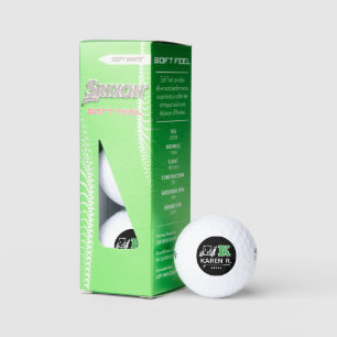 Golf Cart GolfBall - custom K Initial Mark  Balls