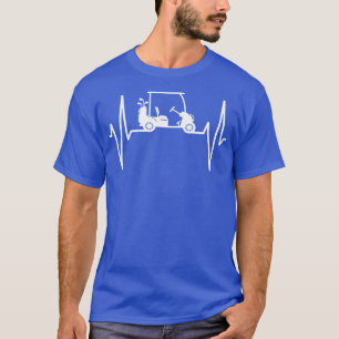 Golf Cart Heartbeat  T-Shirt
