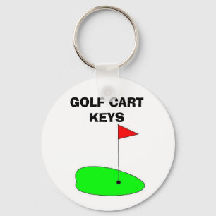 GOLF CART KEYS KEYCHAIN