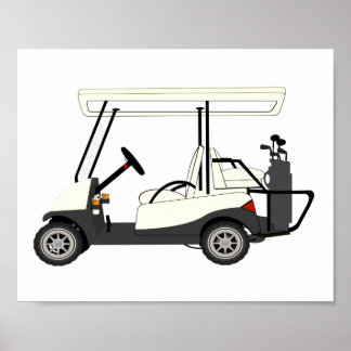 Golf Cart Kids Décor Print Poster