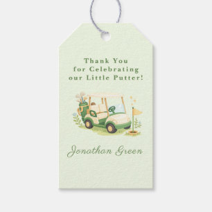 Golf Cart Little Putter Baby Shower Gift Tags