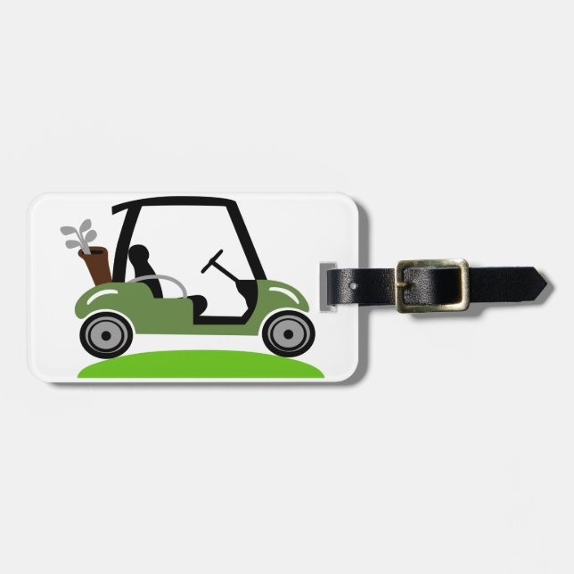 Golf Cart Luggage Tag (Front Horizontal)