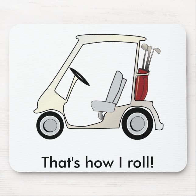golf_cart mouse pad (Front)