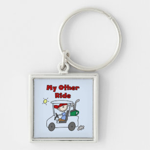 Golf Cart Other Ride Tshirts and Gifts Keychain