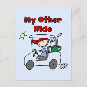 Golf Cart Other Ride Tshirts and Gifts Postcard