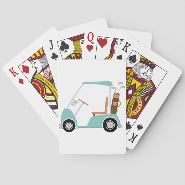 Golf Cart Playing Cards (Back)