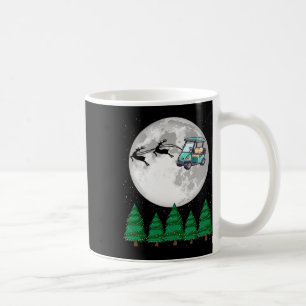 Golf Cart Santa Christmas Sleigh - Funny Golf Cart Coffee Mug