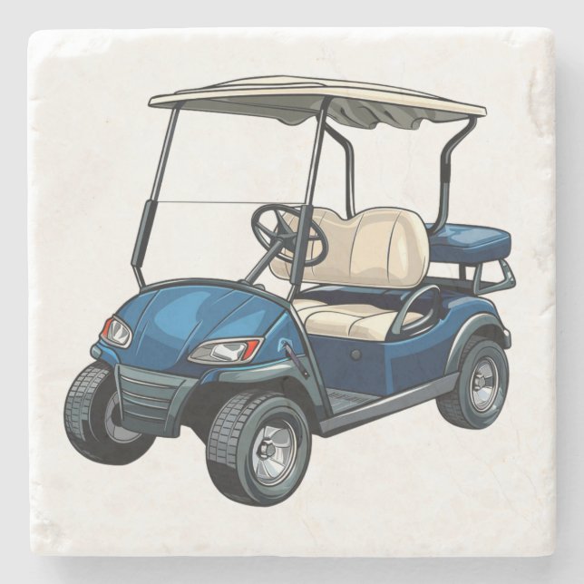 Golf Cart Stone Coaster (Front)