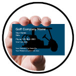 Golf Cart Theme Modern Business Card<br><div class="desc">Simple business card for a golf industry business designed with graphic image of a golf cart printed behind your information used for a golf course,  golf lessons,  golf cart sales,  service,  and repairs.</div>