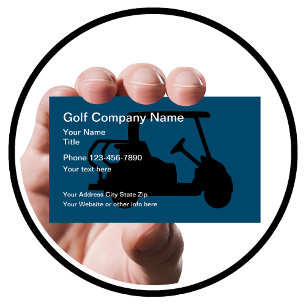 Golf Cart Theme Modern Business Card