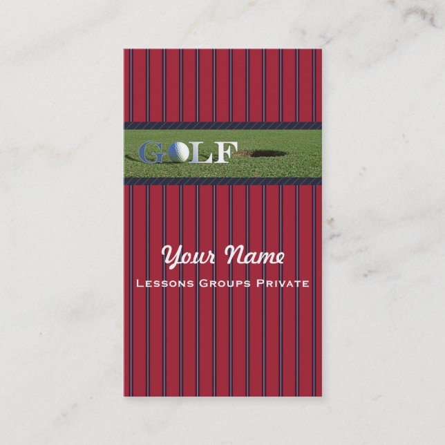 Golf - Carte de visite (Devant)