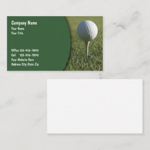 Golf Cartes de visite Design moderne