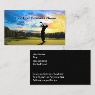 Golf Cartes de visite Pittoresques