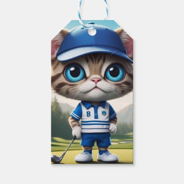 Golf Cat Gift Tags (Front)