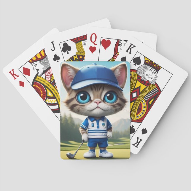 Golf Cat Playing Cards (Back)