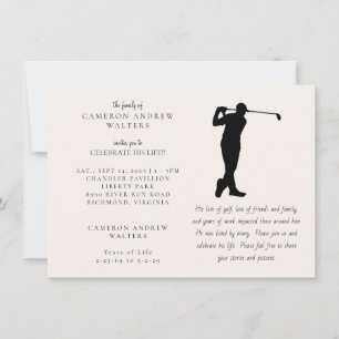 Golf Celebration of LIfe Invitation