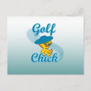 Golf Chick #3 Postcard