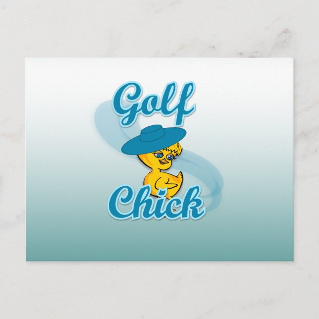 Golf  Chick #3 Postcard (Front)