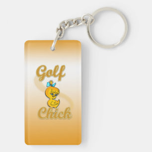 Golf Chick Keychain