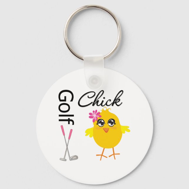 Golf Chick Keychain (Front)
