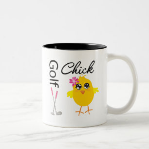 Golf Chick Two-Tone Coffee Mug