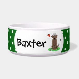 Golf Chocolate Labrador Retriever Dog - Cute