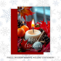 Golf Christmas Candle • Red