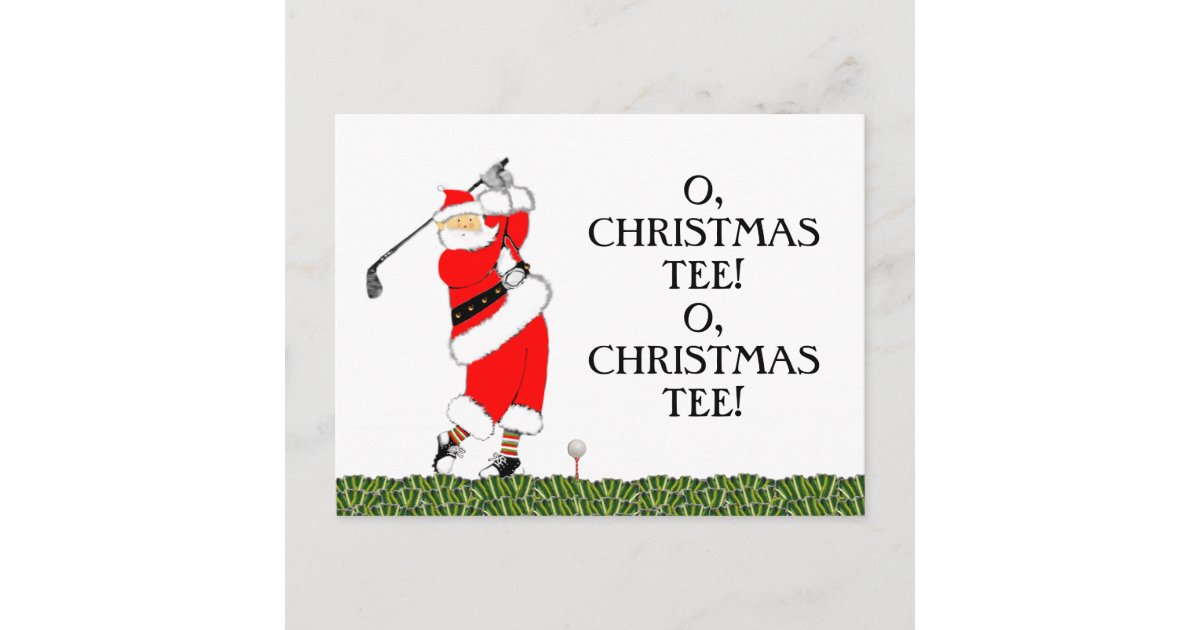 golf Christmas card  Zazzle.ca