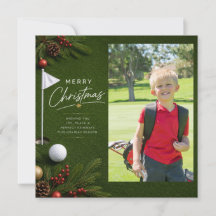 Golf Christmas Create Your Own Photo 