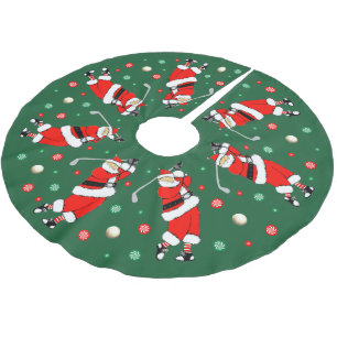 Golf Christmas Decor Brushed Polyester Tree Skirt