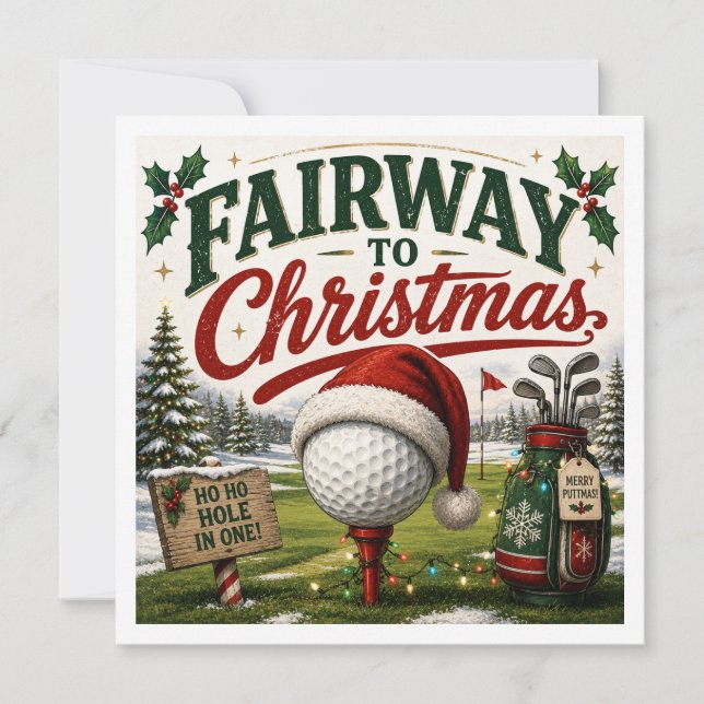 Golf Christmas Funny saying for Golfer (Front)