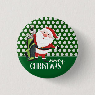 Golf Christmas Gifts Golf themed 1 Inch Round Button