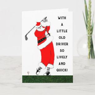 Golf Christmas Holiday Card