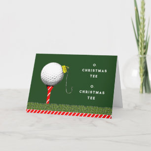 Golf Christmas Holiday Card